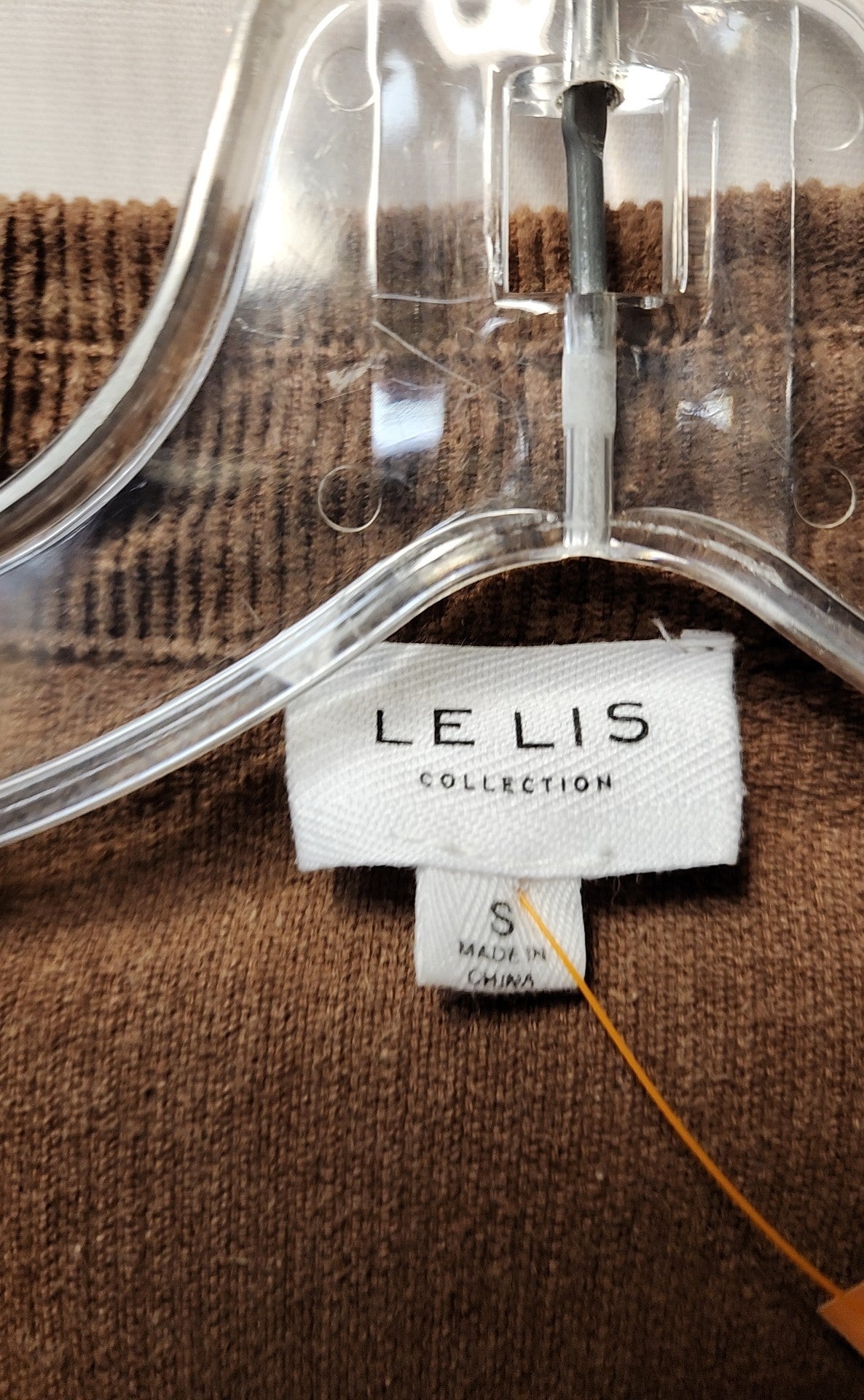 Le Lis Women's Size S Brown Corduroy Jacket
