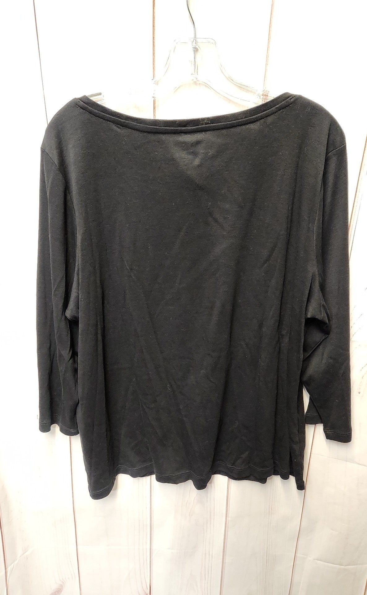 Talbots Women's Size 2X Black Long Sleeve Top