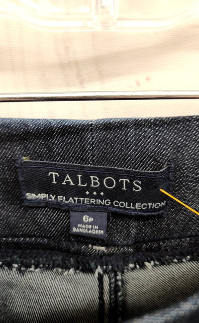 Talbots Women's Size 6 Petite Blue Jeans Pull-on Sculpt Straight