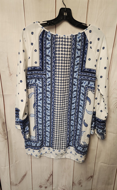Tommy Bahama Women's Size S White & Blue Floral Cover-Up