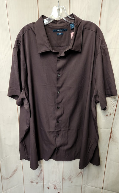 Perry Ellis Men's Size 3X Purple Shirt
