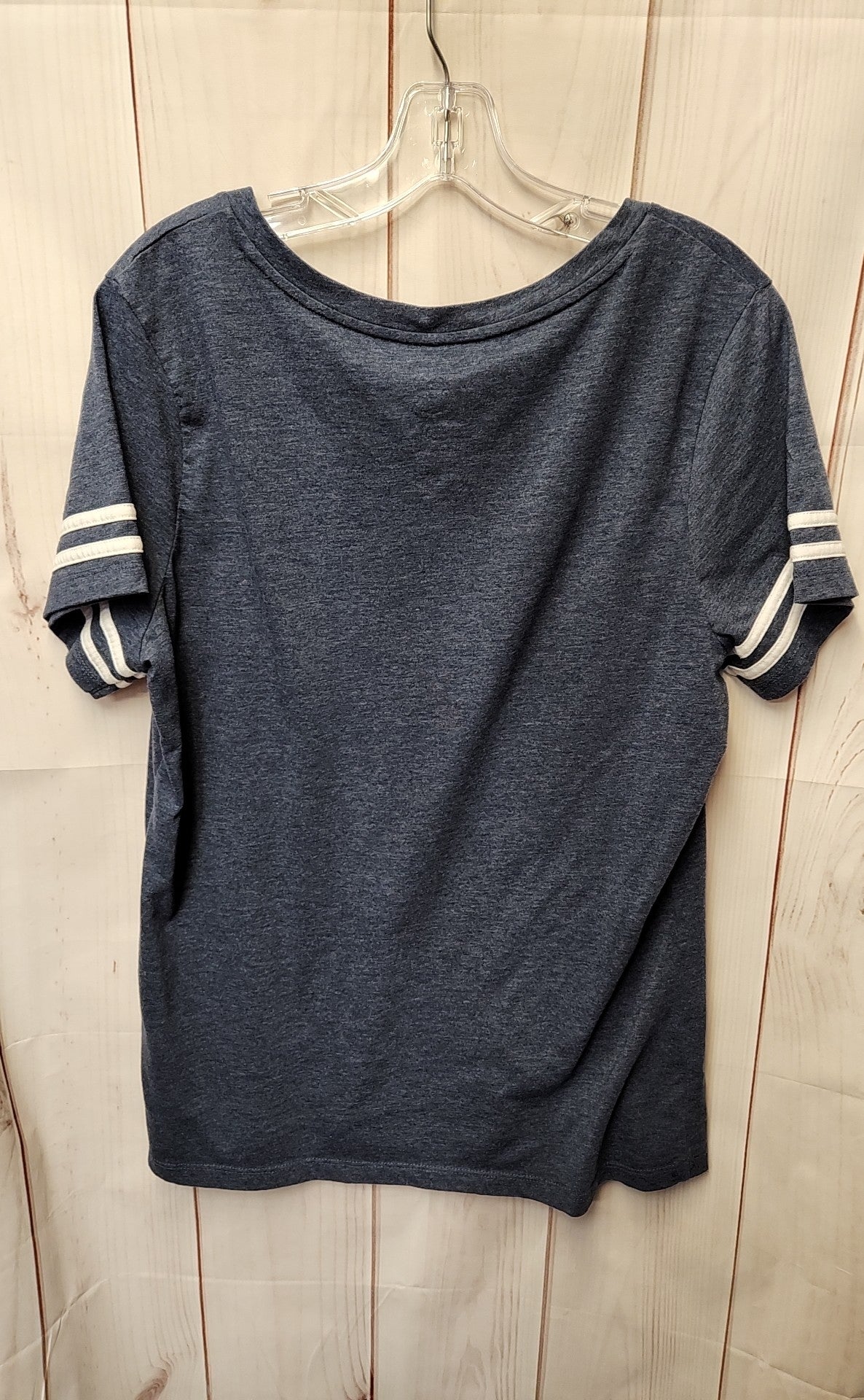 New England Patriots NFL Women's Size XL Blue Short Sleeve Top