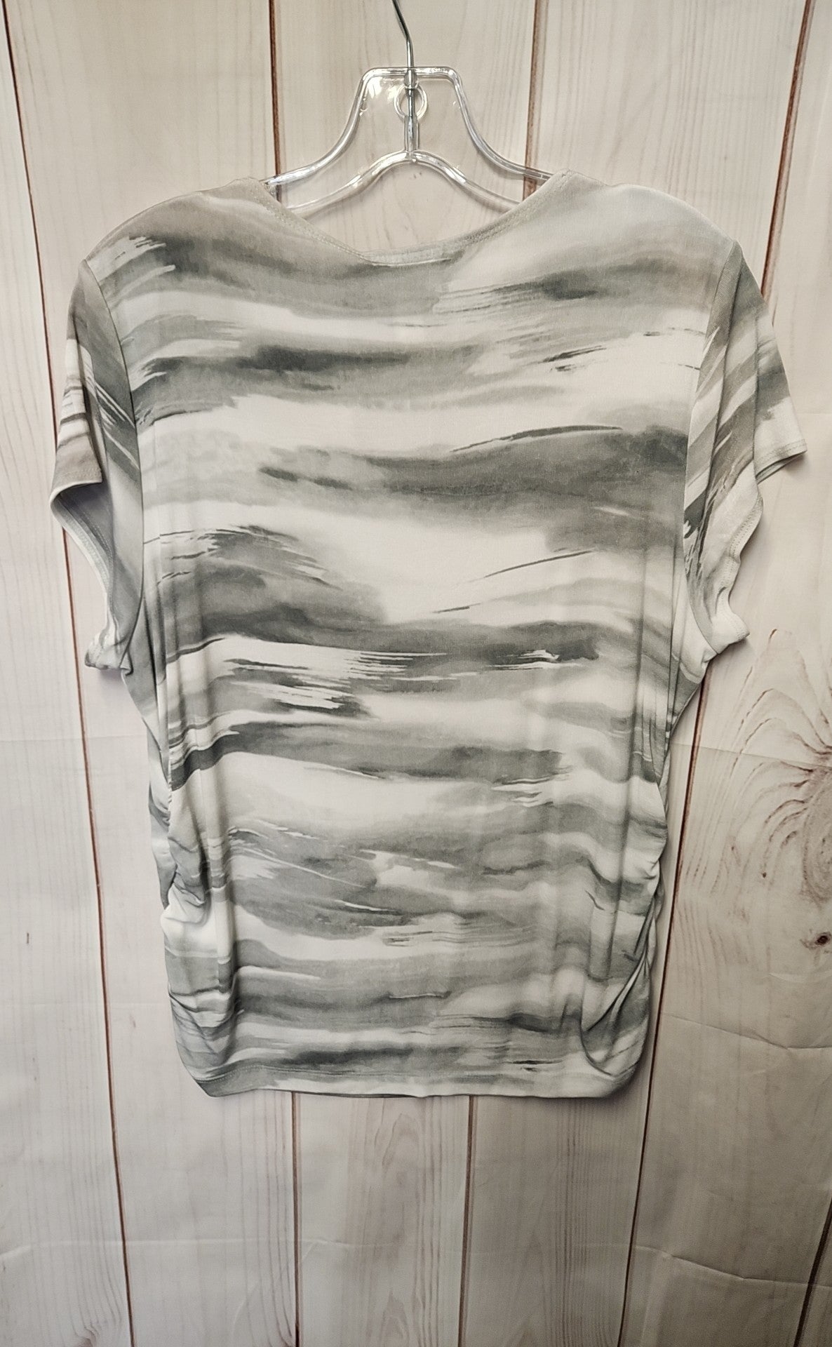 Chico's Travelers Women's Size 3 = US XL Gray Short Sleeve Top