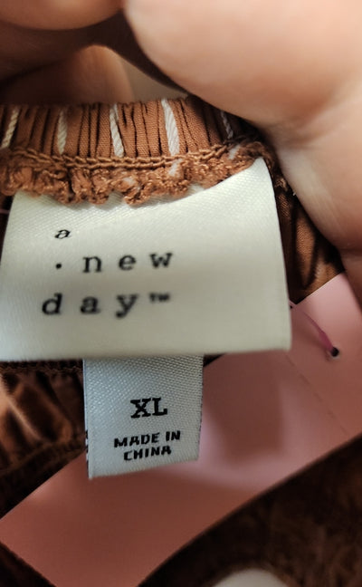 NWT A New Day Women's Size XL Brown Sleeveless Top
