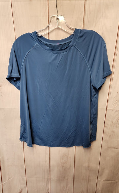 Women's Size M Blue Short Sleeve Top
