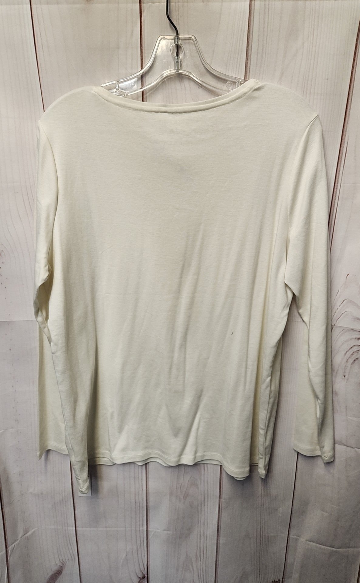 NWT Talbots Women's Size 1X White Long Sleeve Top
