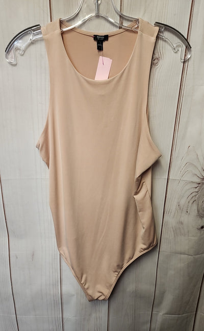 Express Women's Size L Peach Bodysuit