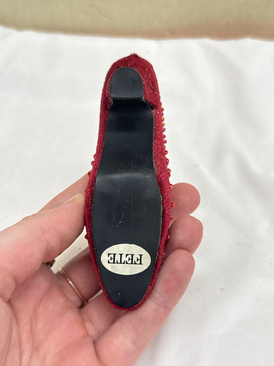 Just the Right Shoe "Fete" Red Pump Figurine