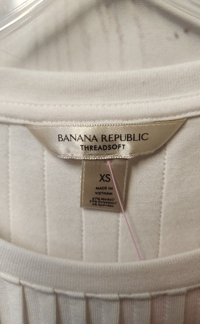 Banana Republic Women's Size XS White Short Sleeve Top