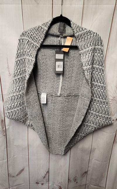 NWT Lysse Women's Size One Size White & Black Cardigan