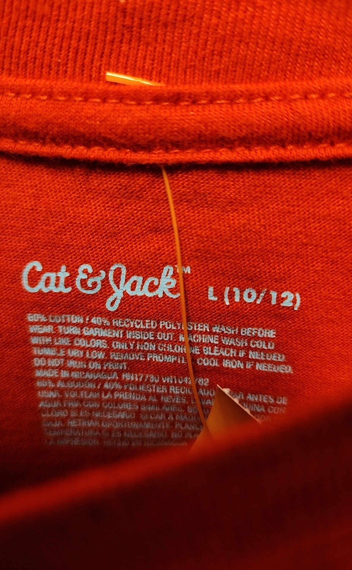 Cat & Jack Boy's Size 10/12 Red Shirt
