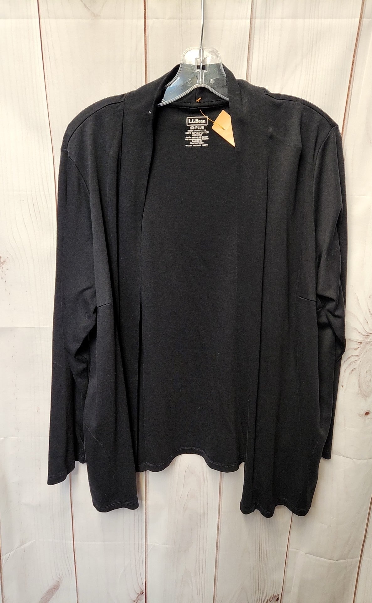 LL Bean Women's Size 1X Black Cardigan