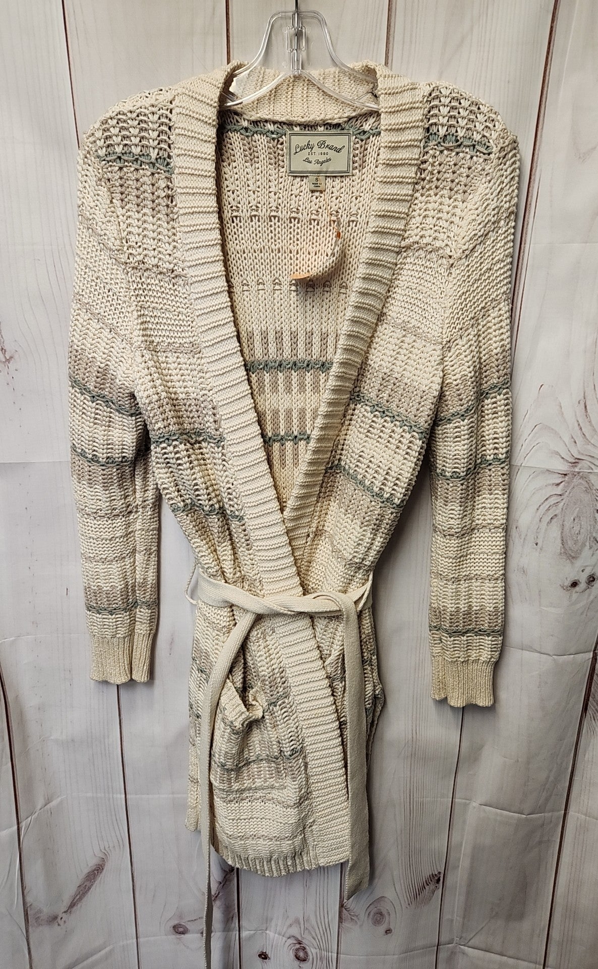 Lucky Brand Women's Size S Beige Cardigan