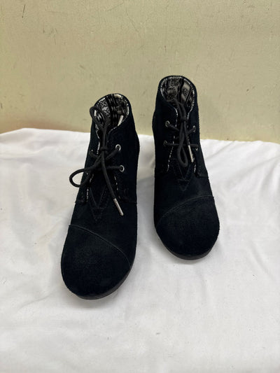 Toms Women's Size 8-1/2 Black Boots Shoes