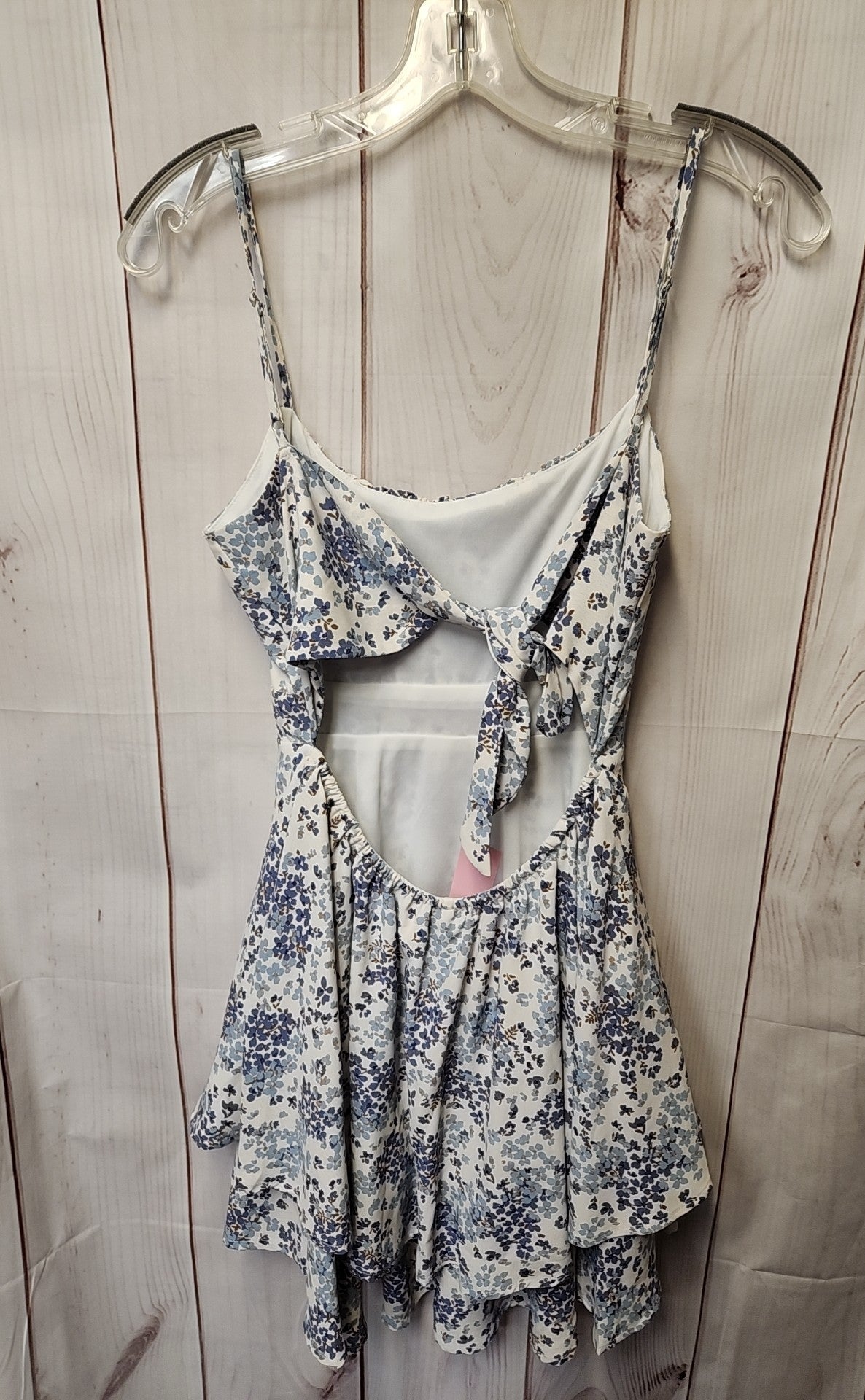 Windsor Women's Size S White & Blue Floral Dress