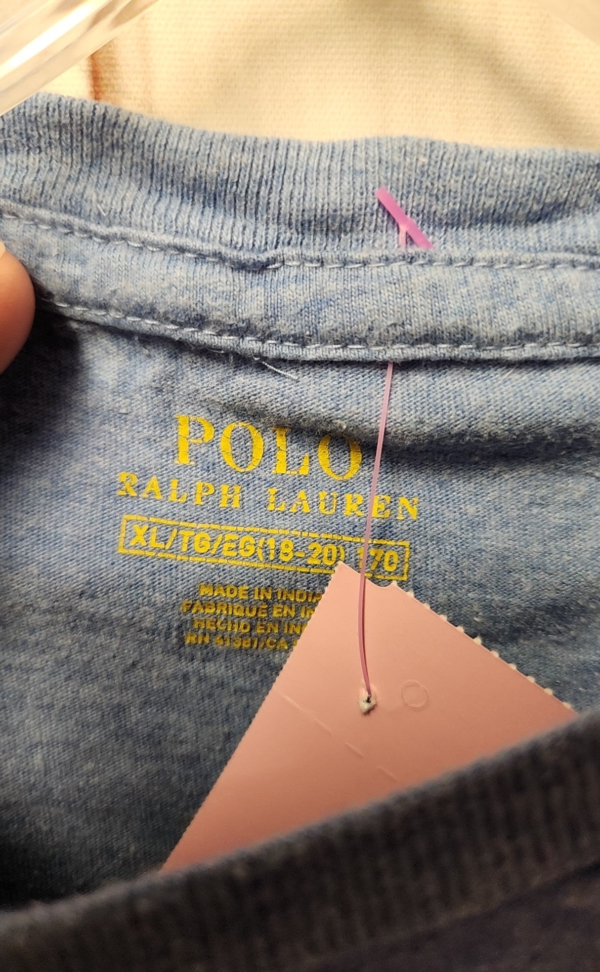 Polo by Ralph Lauren Boy's Size 18/20 Blue Shirt