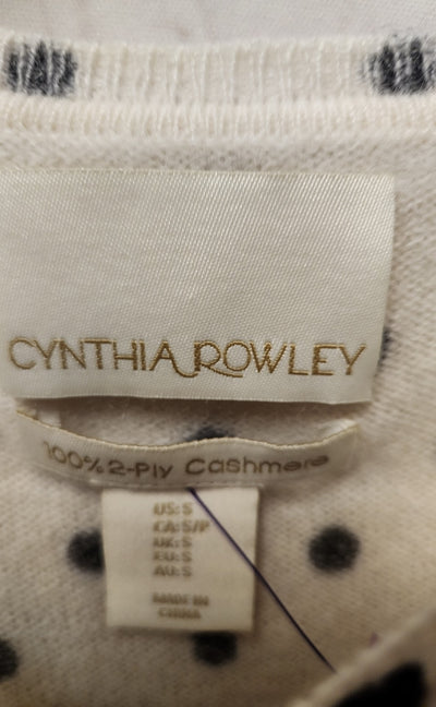 Cynthia Rowley Women's Size 2 White Cashmere Sweater