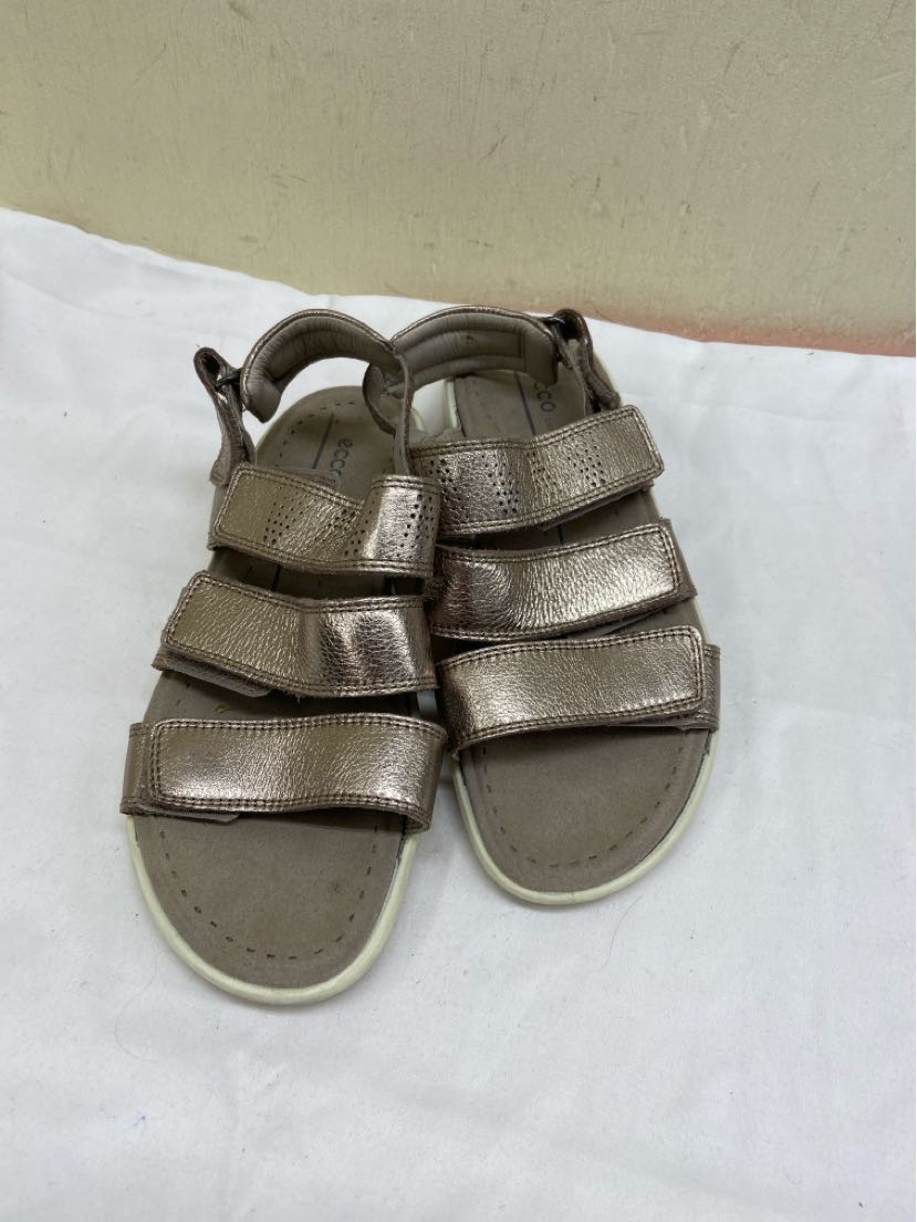 Ecco Women's Size 38 = 7-1/2 Gold Sandals