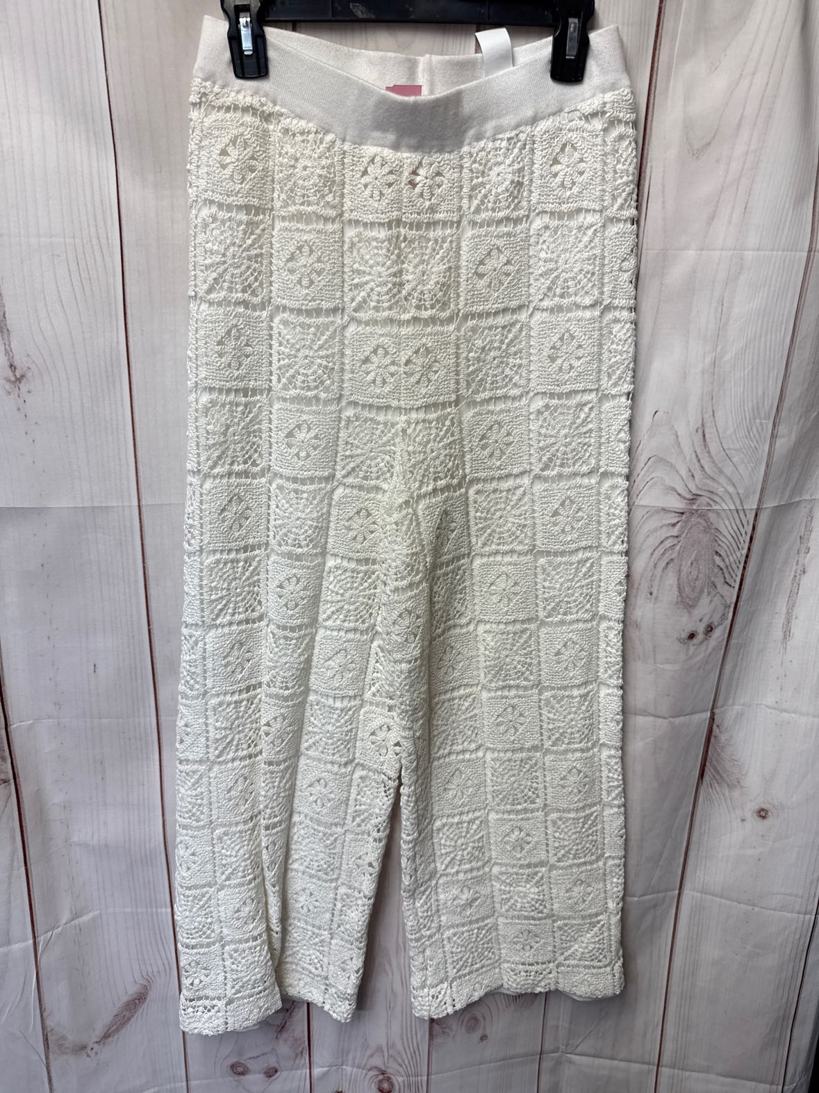 JustFab Women's Size S White Lace Pants