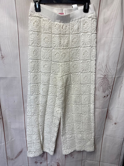 JustFab Women's Size S White Lace Pants