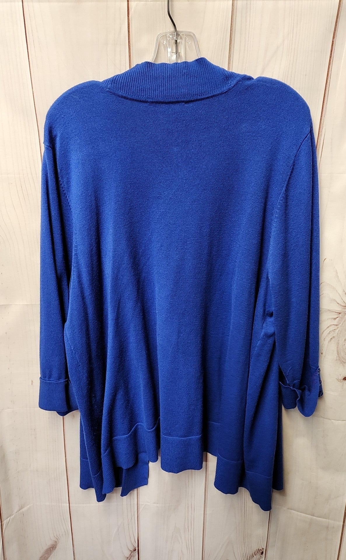 CJ Banks Women's Size 2X Blue Cardigan