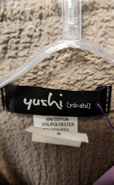 Yushi Women's Size S Brown Cardigan