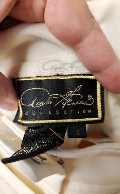 Diane Gilman Women's Size 4 White Pants