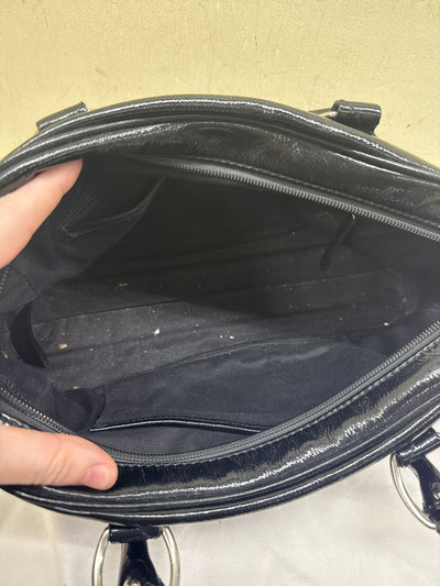 Talbots Black Leather Purse Bag