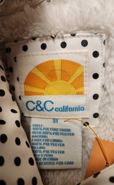 C&C California Girl's Size 3 White Jacket