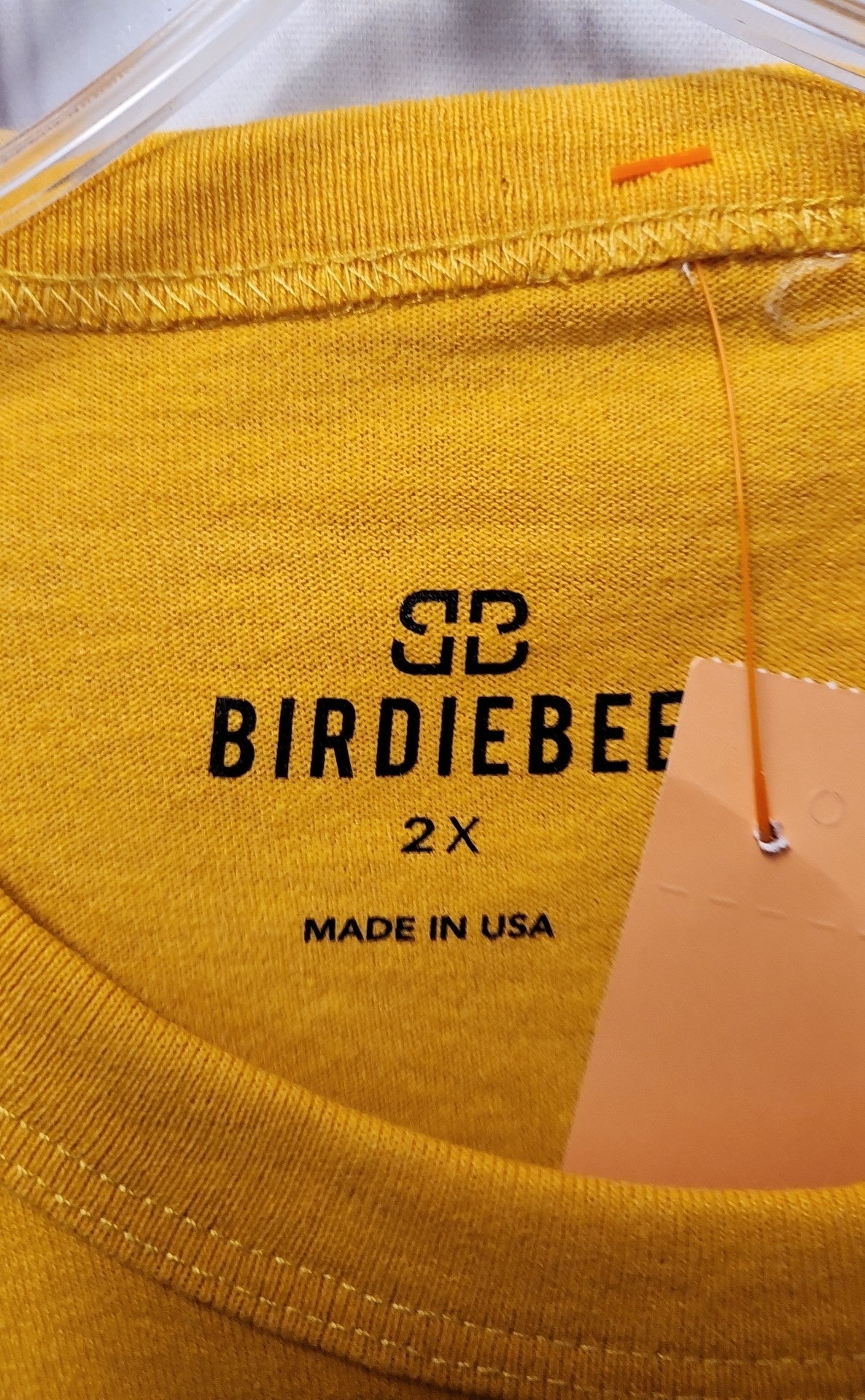 NWT Birdiebee Men's Size 2X Yellow Shirt