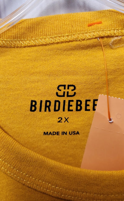 NWT Birdiebee Men's Size 2X Yellow Shirt