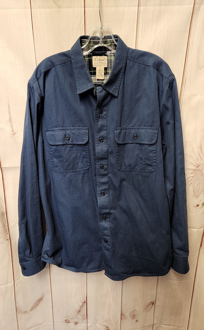LL Bean Men's Size M Navy Shirt