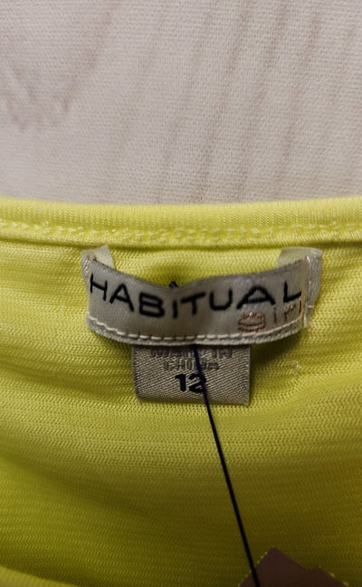 NWT Habitual Girl's Size 12 Yellow Dress