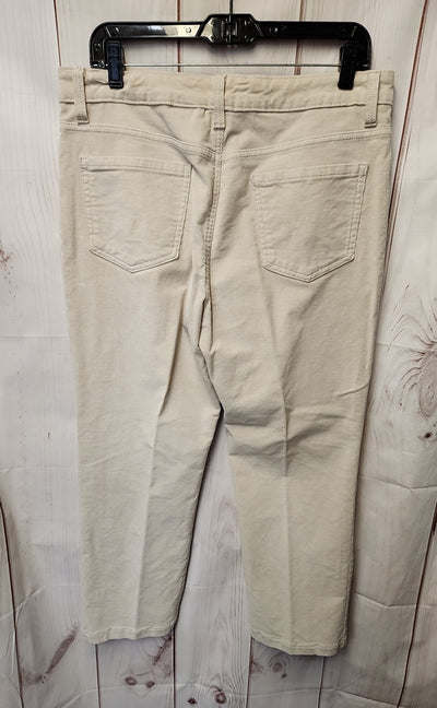 Gloria Vanderbilt Women's Size 14 Beige Corduroy Pants