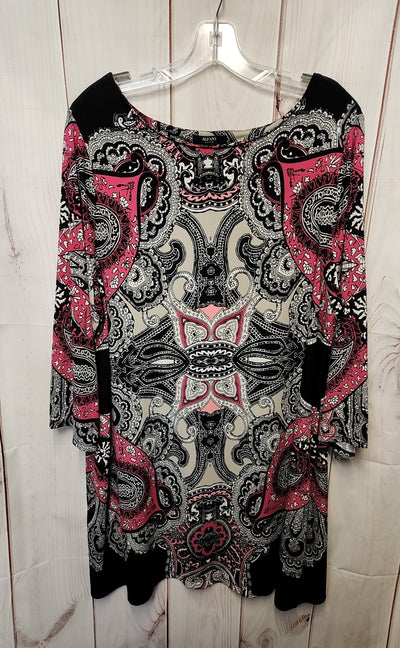Alfani Women's Size 2X Black & Pink Dress