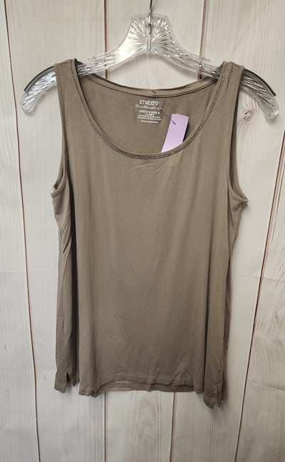 Chico's Women's Size 0 = US S Brown Sleeveless Top