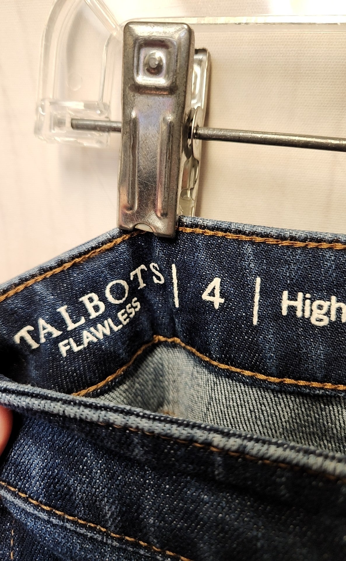 Talbots Women's Size 27 (3-4) Blue Jeans High Waist Modern Ankle