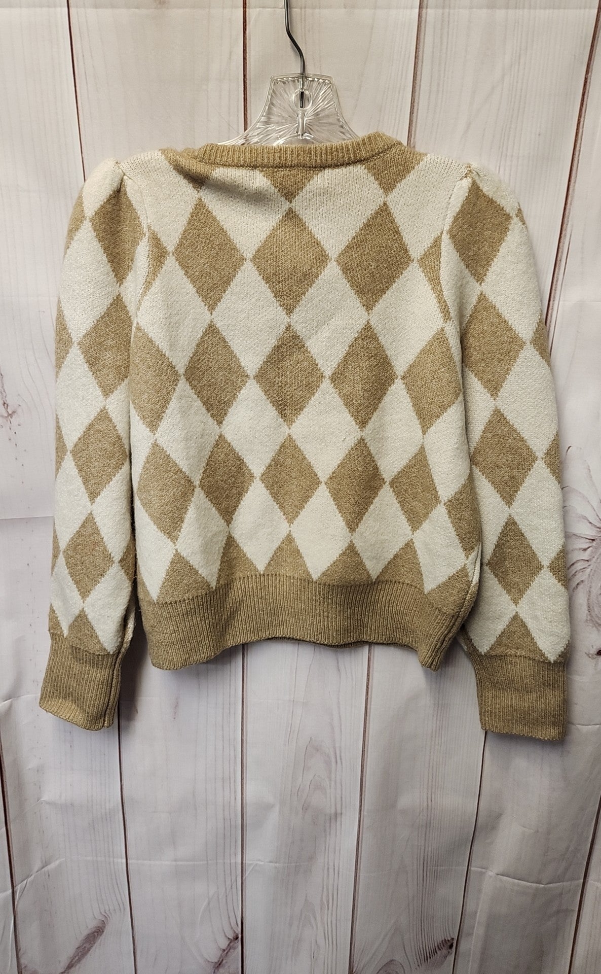 Vero Moda Women's Size S White & Tan Sweater