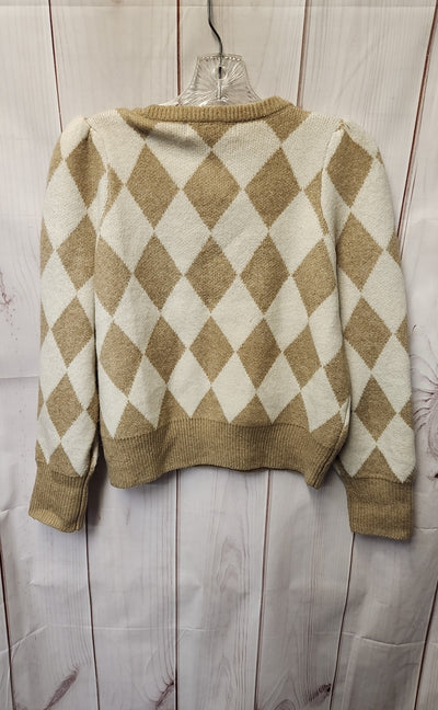 Vero Moda Women's Size S White & Tan Sweater