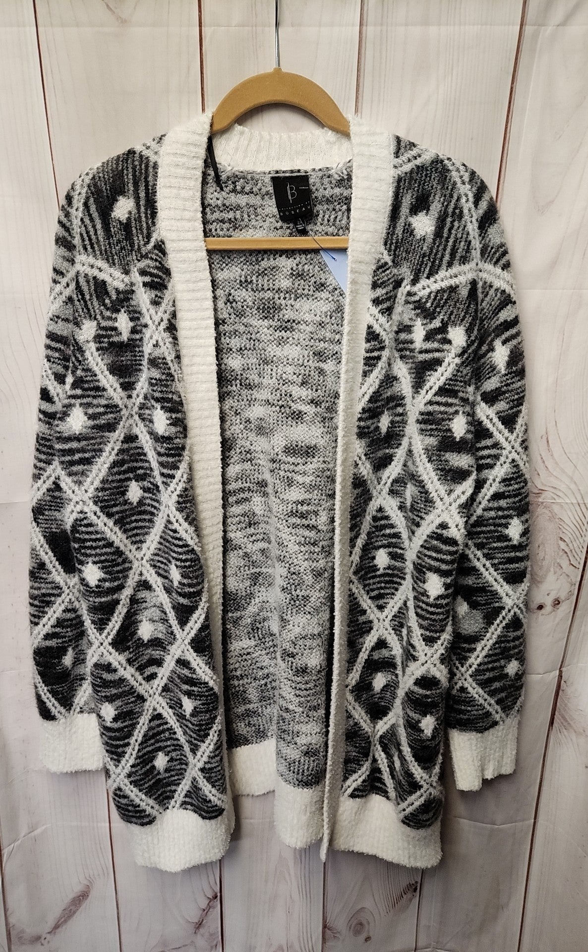 Bobeau Women's Size 2X Gray Cardigan