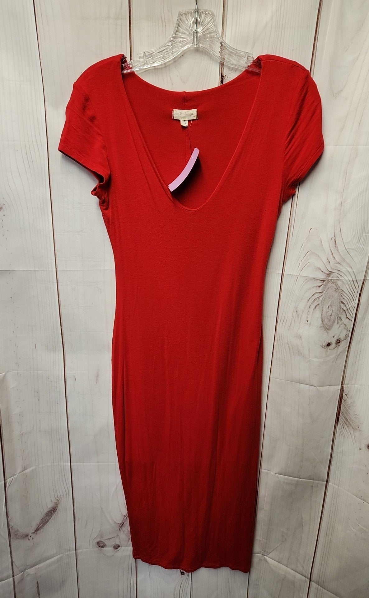 See you monday Women's Size L Red Dress