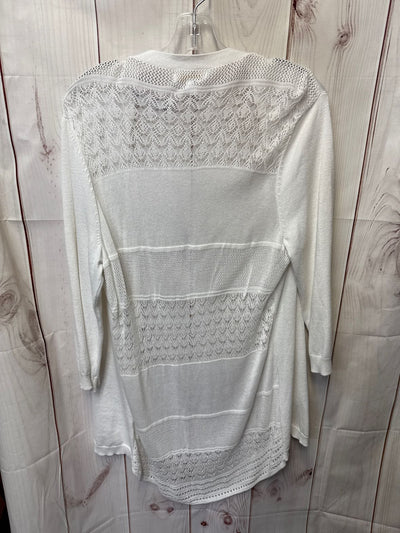 Westport Women's Size XL White Cardigan