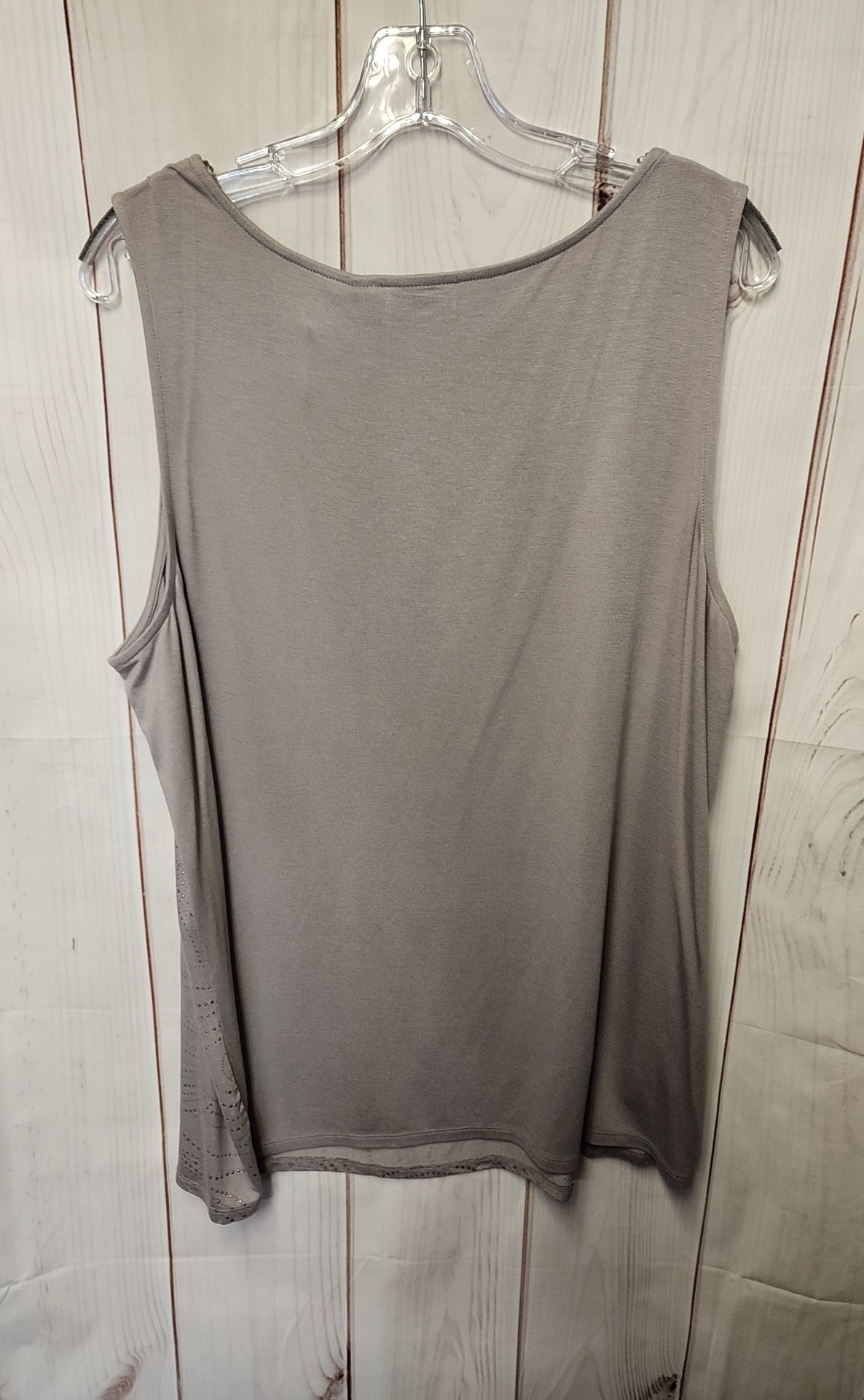 Chico's Women's Size 3 = US XL Gray Sleeveless Top