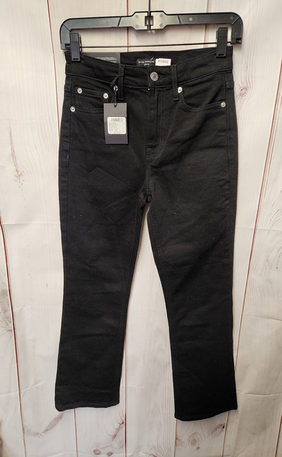 NWT Club Monaco Women's Size 24 (00) Black Jeans Kick Crop