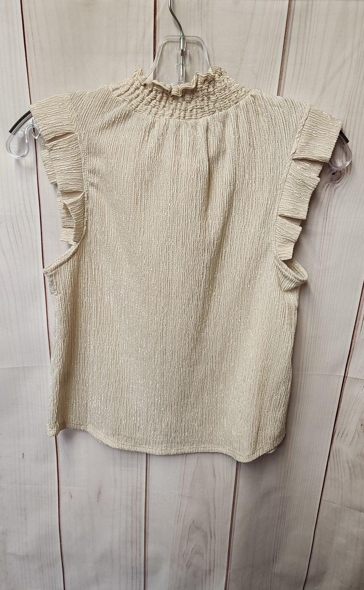 NWT Monteau Women's Size S Beige Sleeveless Top