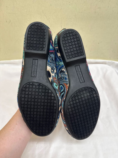Comfortview Women's Size 9-1/2 Blue Flats Shoes