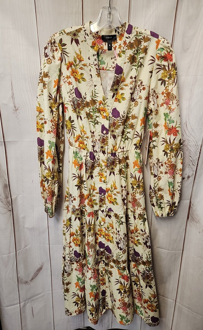 NWT Aqua Women's Size S Cream Floral Dress