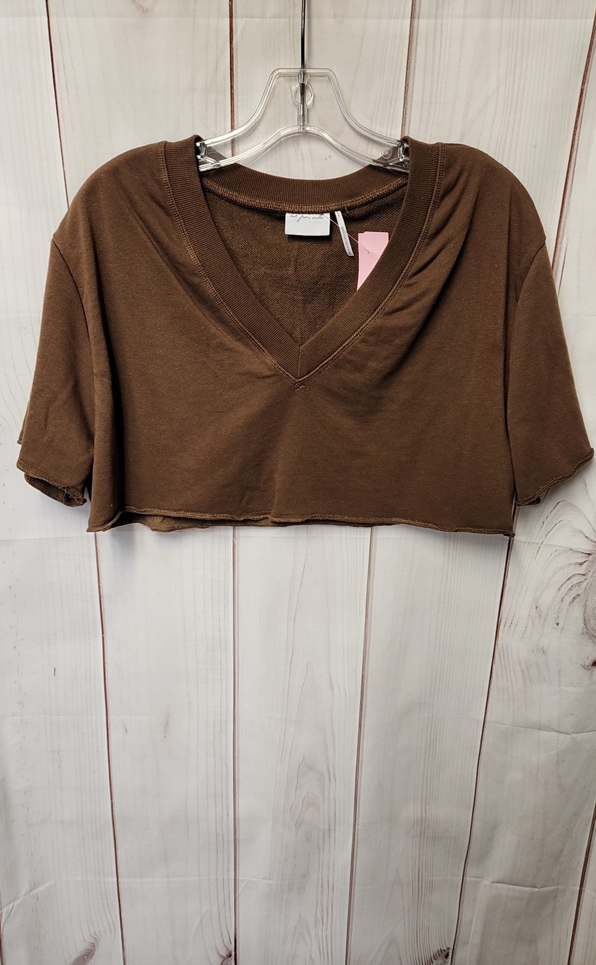 Out from Under Women's Size S Brown Short Sleeve Top