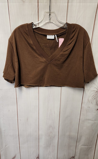 Out from Under Women's Size S Brown Short Sleeve Top