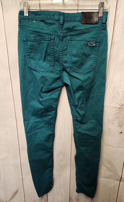 Lacoste Women's Size 27 (3-4) Teal Pants